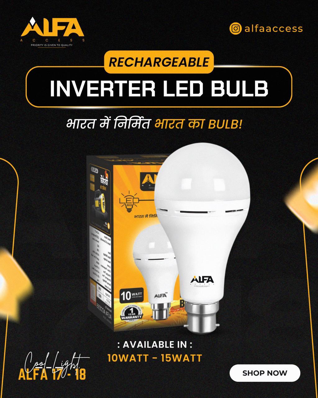 ALFA 18 15W INVERTER BULB